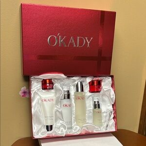 Women Skincare Moisturizer Set - Red and White